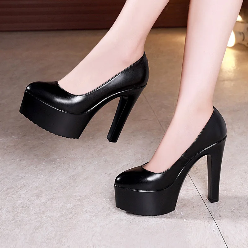 Court Heel Pointed - Plus Kích Thước 32 43 Nền