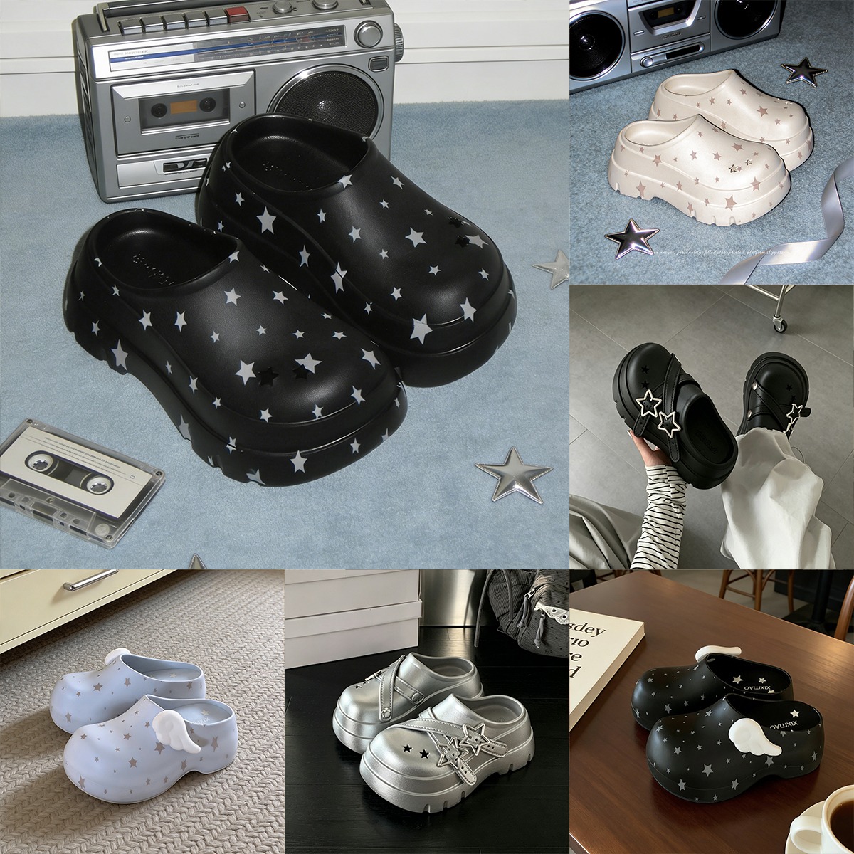 Women'S Shoes Clogs - Summer New Platform Slippers for Women