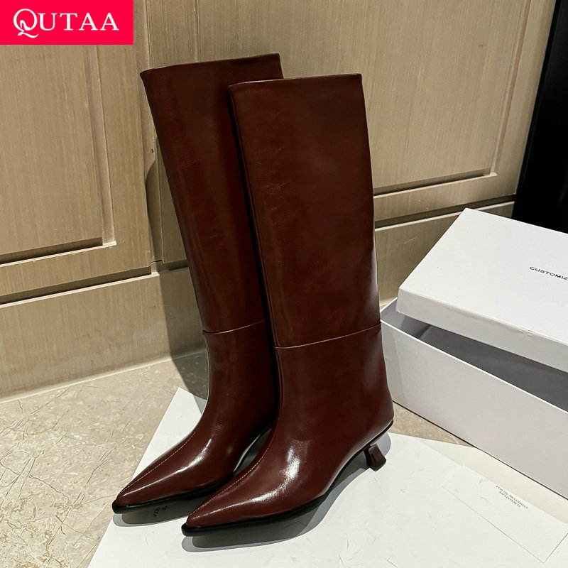 QUTAA Fashion News Women Knee  - đánh giá và giá Knee High Boots Women