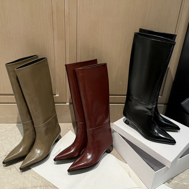 QUTAA Fashion News Women Knee  - đánh giá và giá Knee High Boots Women