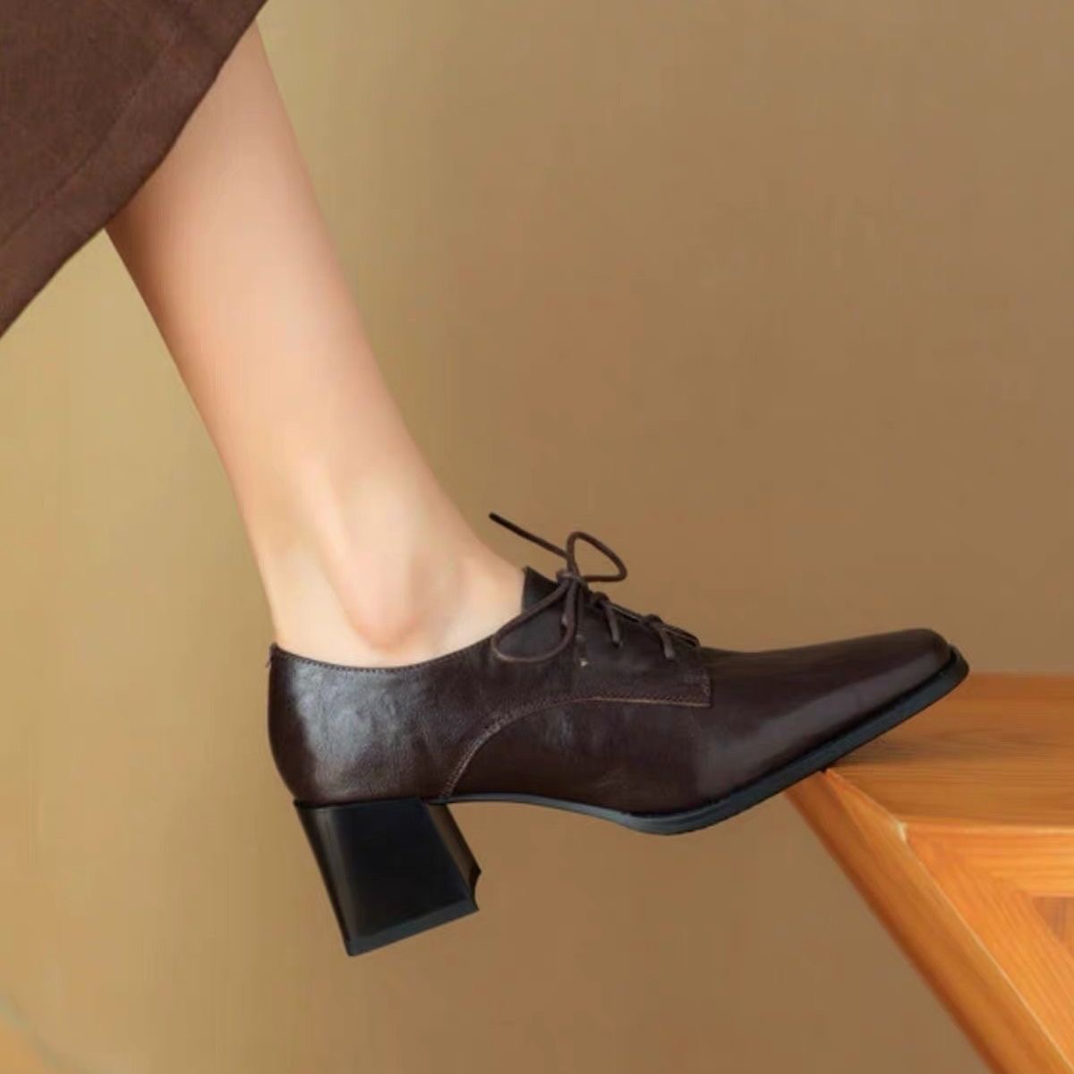 Women Square Toe Lace Up Oxfor - đánh giá và giá Oxford Lace Up Women