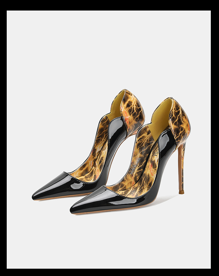 Electric Lightning Leopard Sti - đánh giá và giá Court Heel Pointed