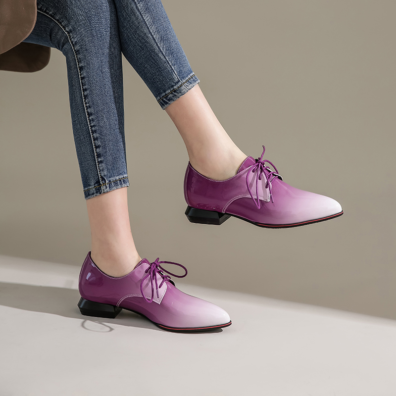 British Women Oxfords Gradient - đánh giá và giá Oxford Lace Up Women