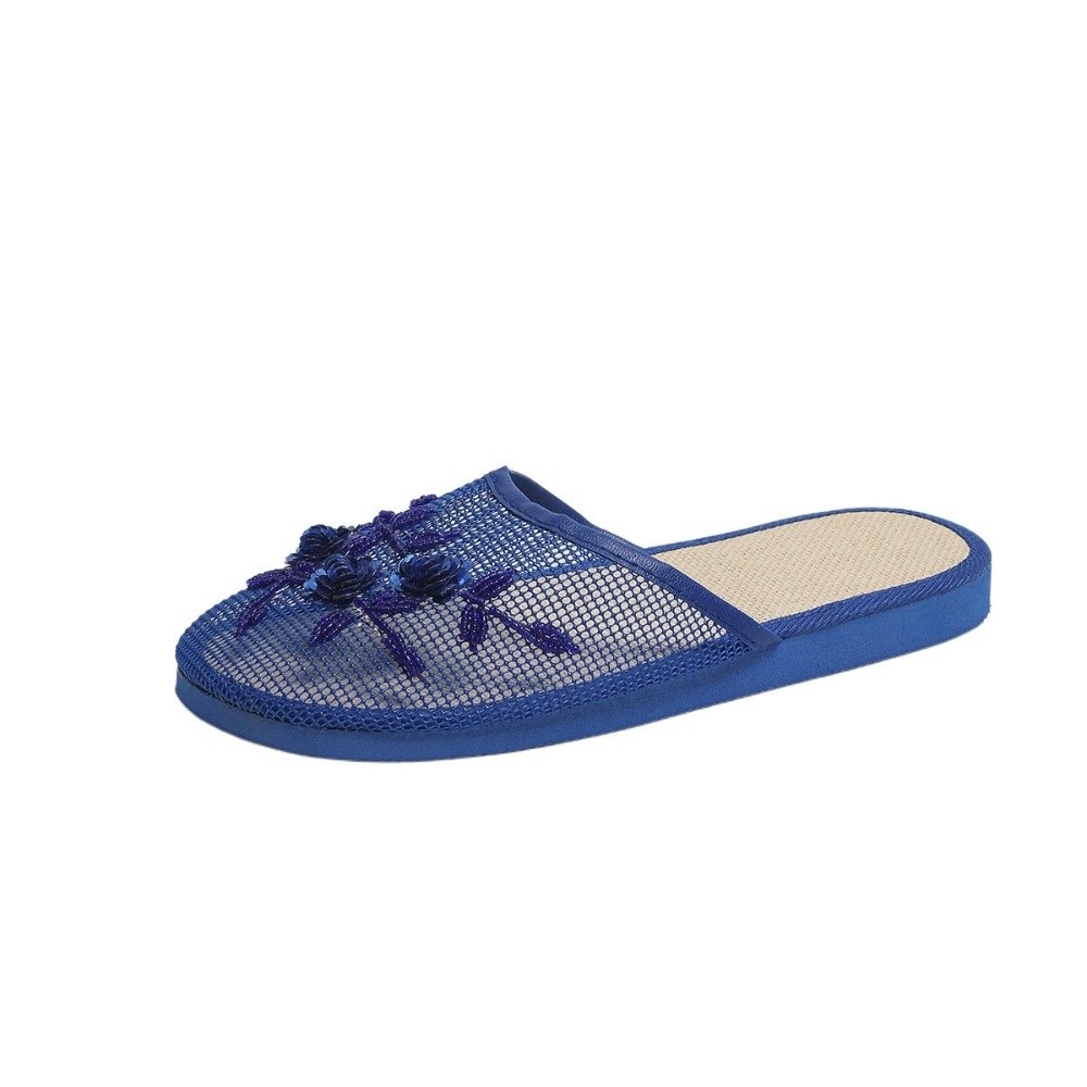 Casual Flower Embroidery Mesh  - đánh giá và giá Mule Slip On