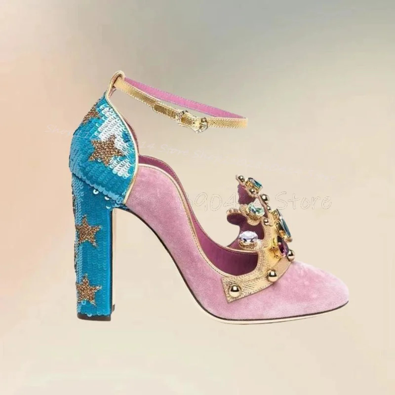 Court Style Crystal Crown Desi - đánh giá và giá Court Heel Pointed