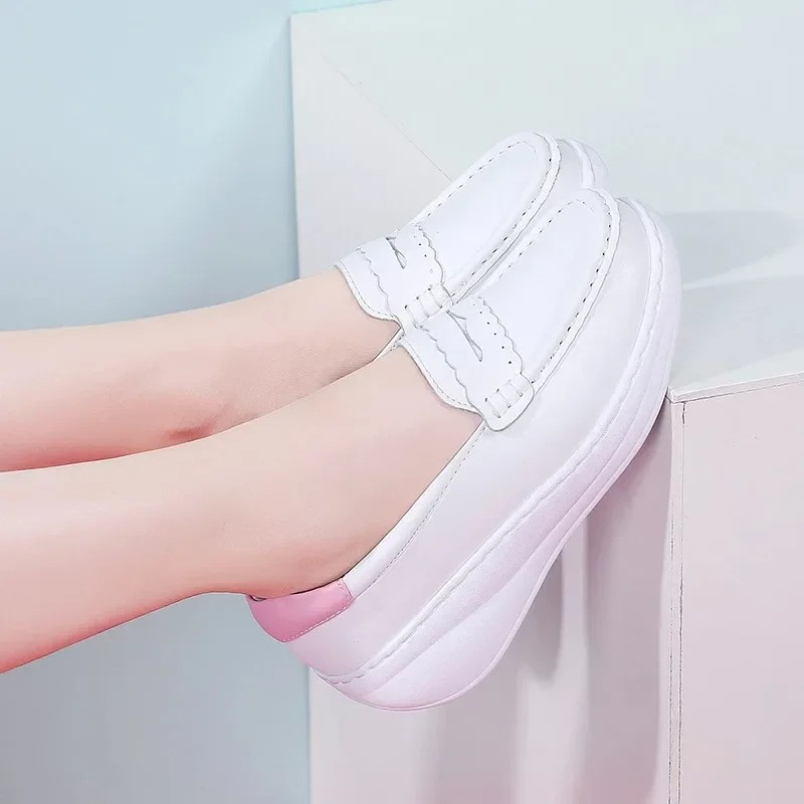 2025 White Pink Nurses Sneaker - đánh giá và giá Women Shoes Tennis