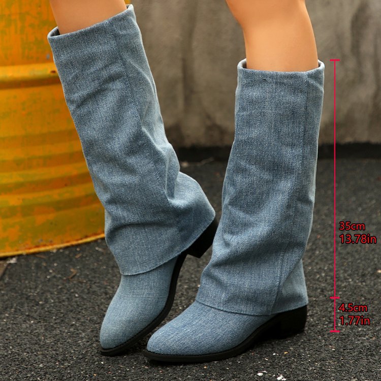 Cowboy boots 2025 new autumn a - đánh giá và giá Sock Boot Women