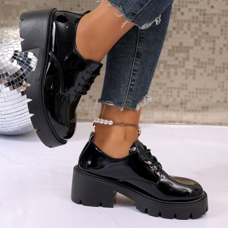 2026 New  Women Spring  Black  - đánh giá và giá Oxford Lace Up Women