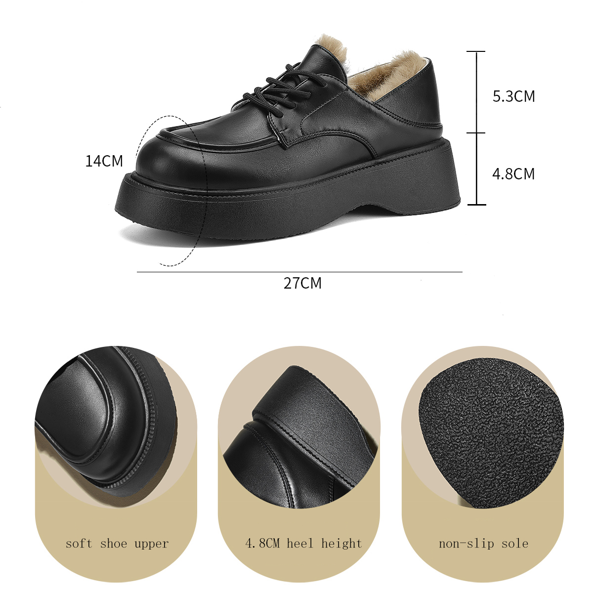FOXER Winter New Women Platfor - đánh giá và giá Oxford Lace Up Women