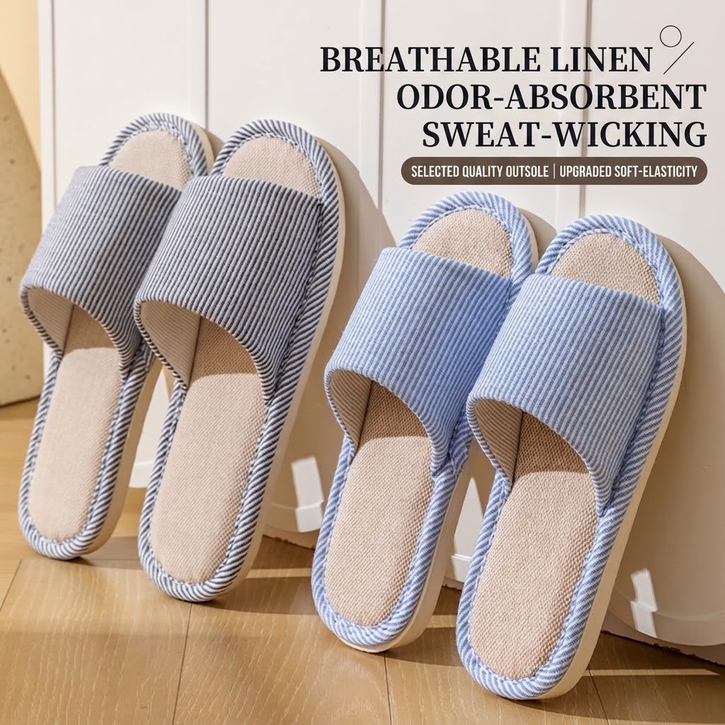 Breathable Flax Linen Slippers - đánh giá và giá Mule Slip On