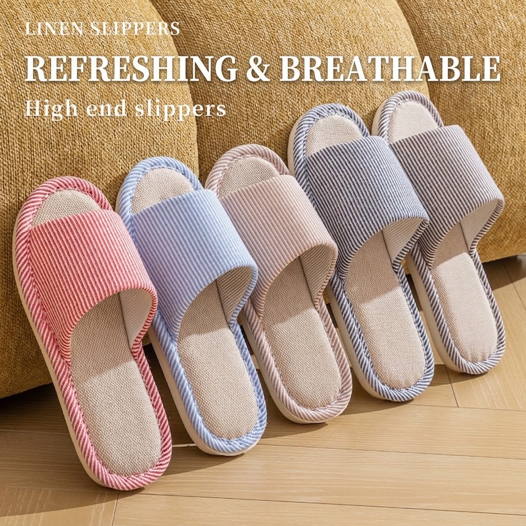 Breathable Flax Linen Slippers - đánh giá và giá Mule Slip On