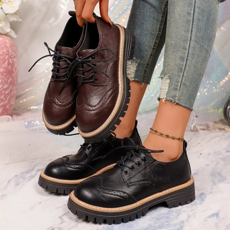 Women Classic Platform Oxford  - đánh giá và giá Oxford Lace Up Women