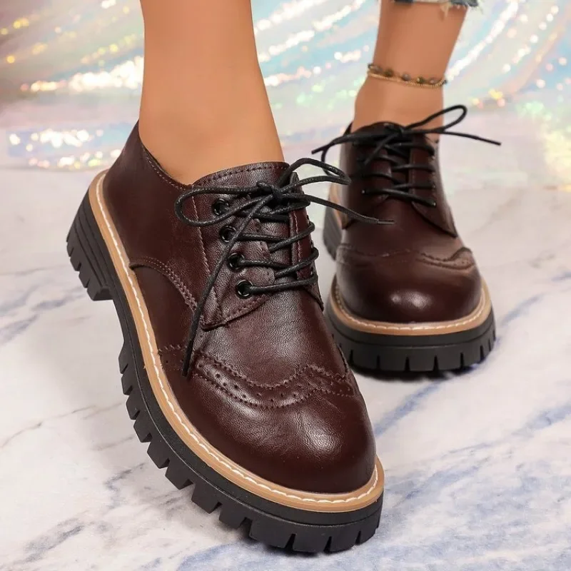 Women Classic Platform Oxford  - đánh giá và giá Oxford Lace Up Women