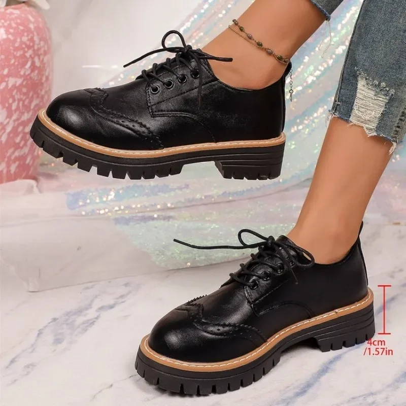 Women Classic Platform Oxford  - đánh giá và giá Oxford Lace Up Women