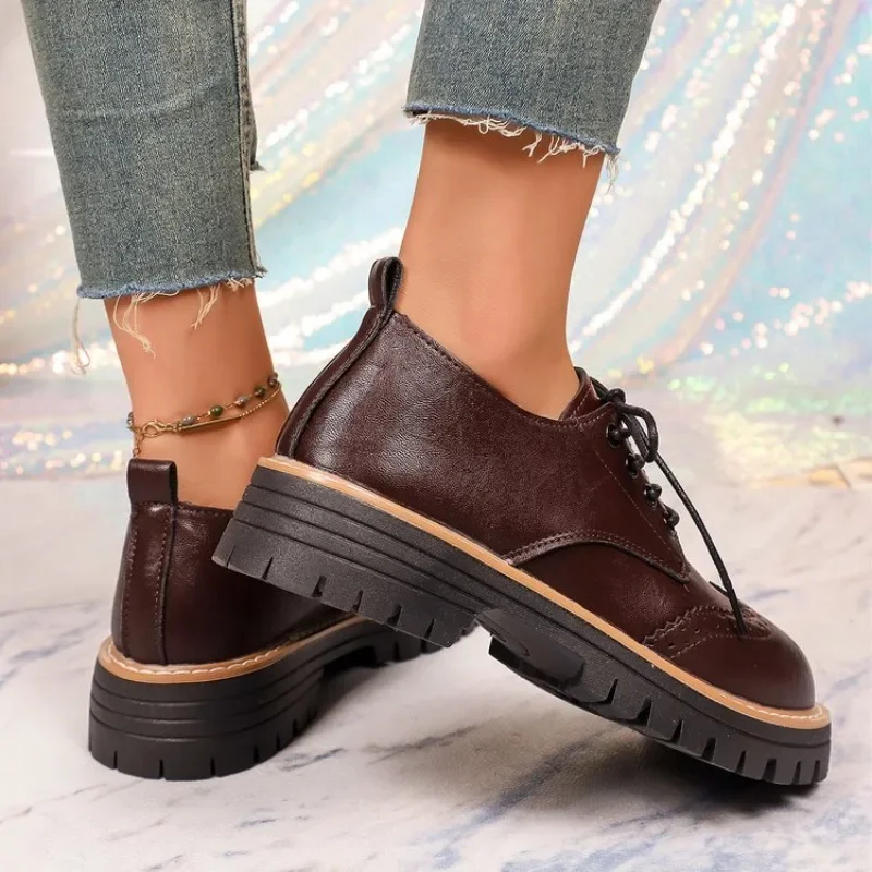 Women Classic Platform Oxford  - đánh giá và giá Oxford Lace Up Women
